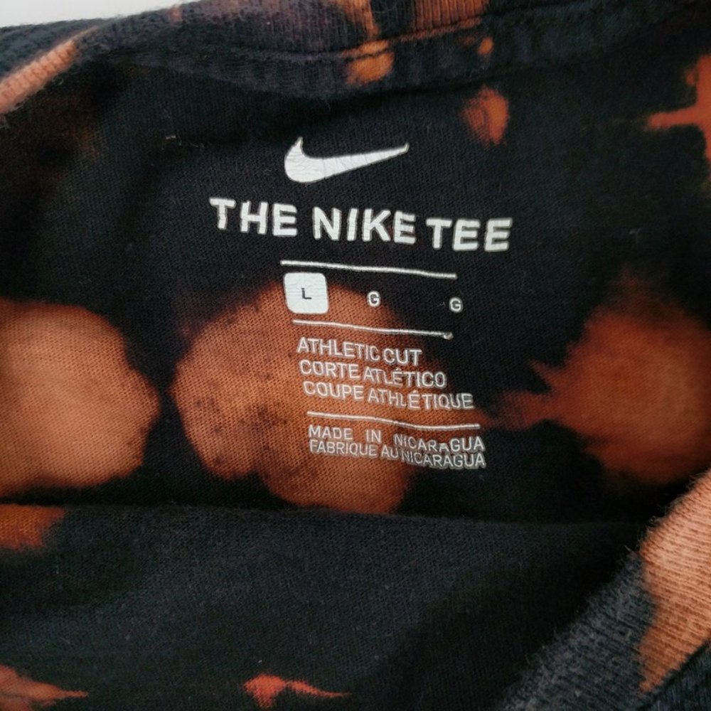 Nike Custom Dyed Retro Neon Box Graphic T-Shirt L - Picture 4 of 5